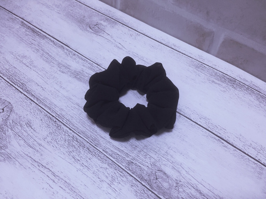 シフォンシュシュ（濃茶）（小さめ）