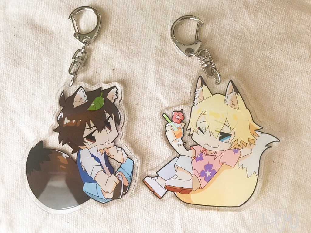 たぬきエダマメ&きつねローラン