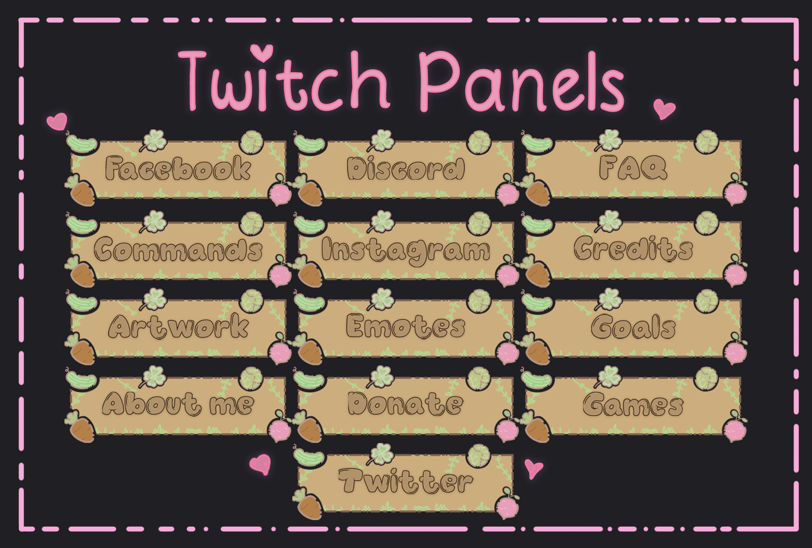 Soft Twitch Panel Willow Shop BOOTH