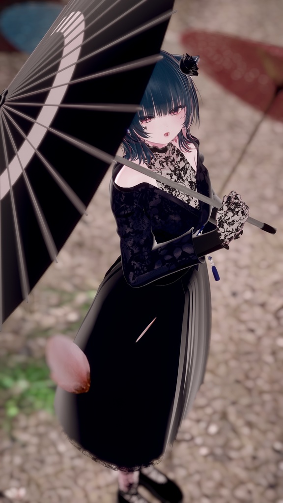 『KALEEDA』crow.t【VRChat向け3Dモデル】