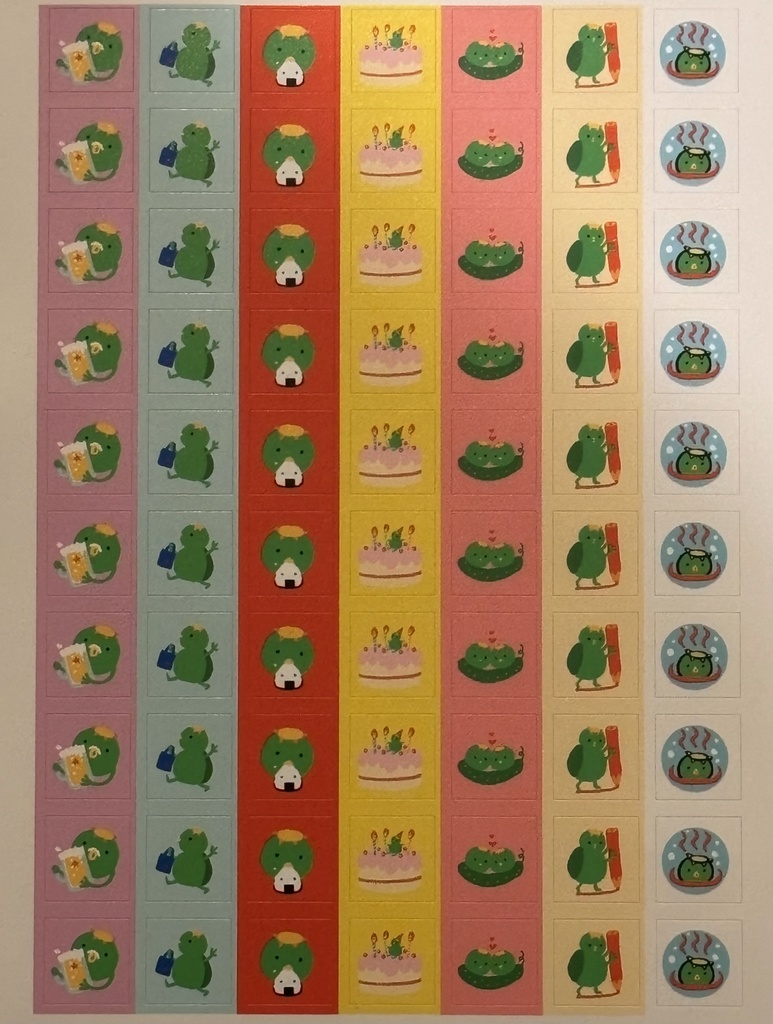 手帳用ミニシール