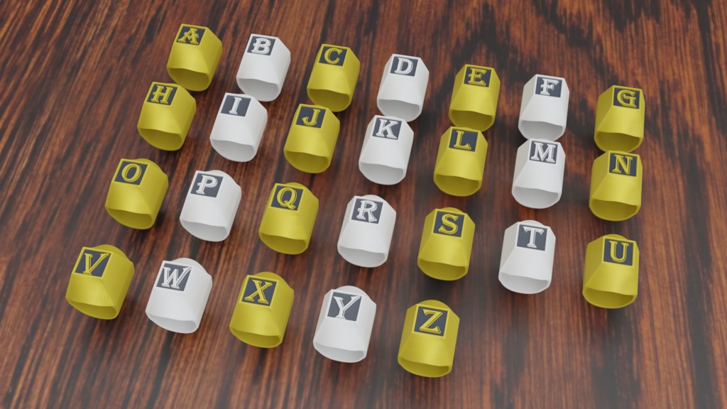 【VRChat想定】ABC.Ring【3Dモデル】