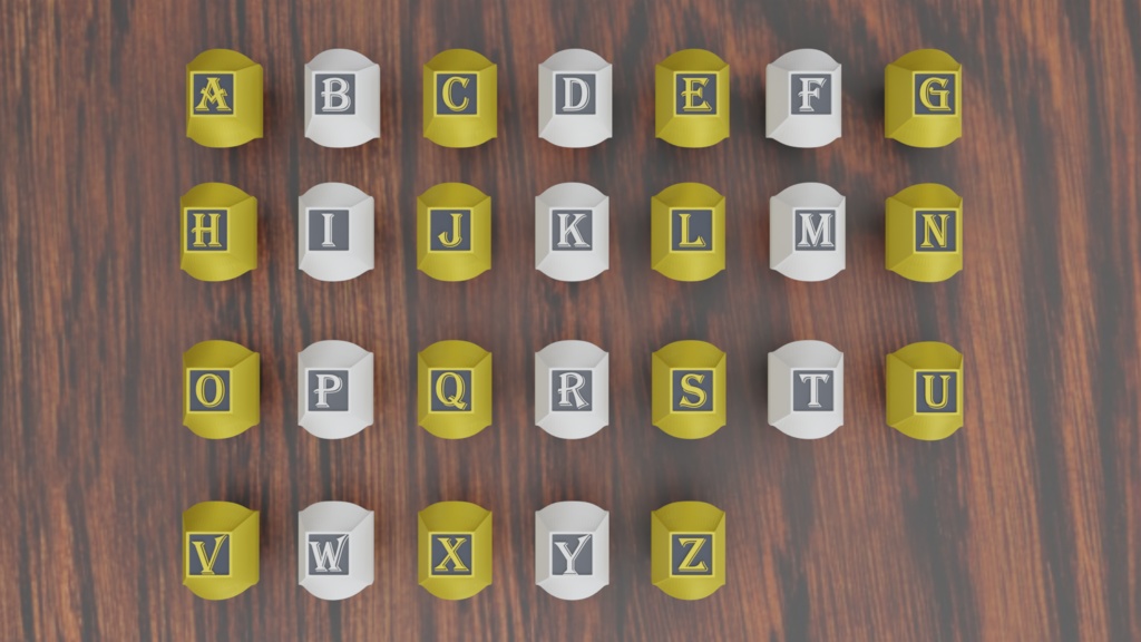 【VRChat想定】ABC.Ring【3Dモデル】