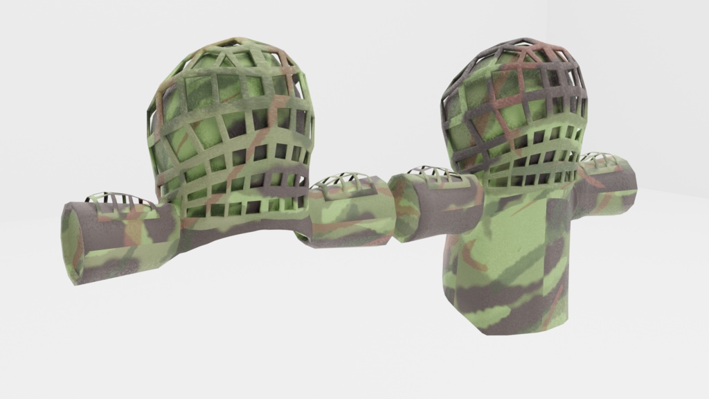 【VRChat想定】ギリーマント【3Dモデル】