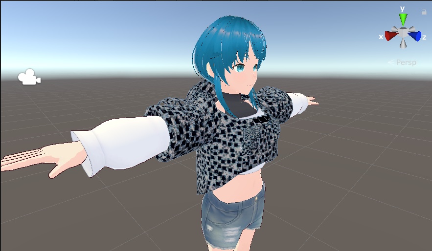 【VRChat想定】ギリーマント【3Dモデル】