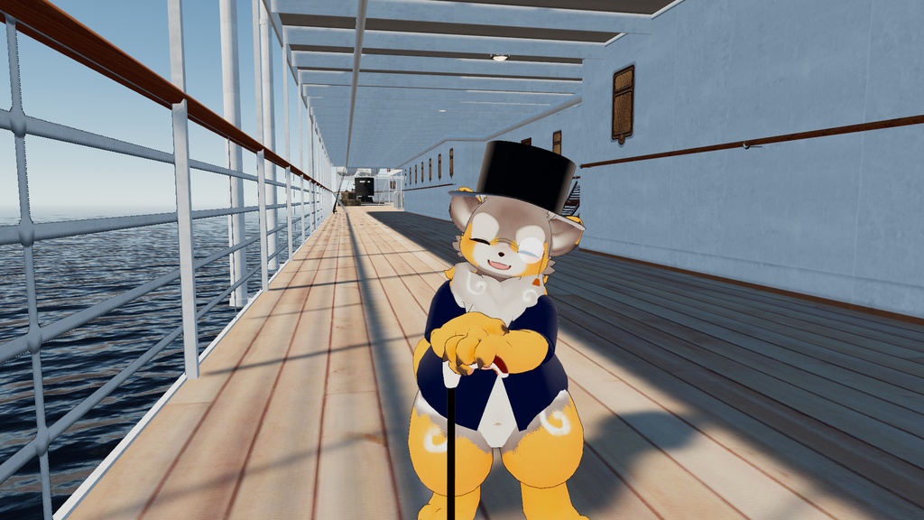 【たぬどら対応衣装】ジェントルセット【3Dモデル】