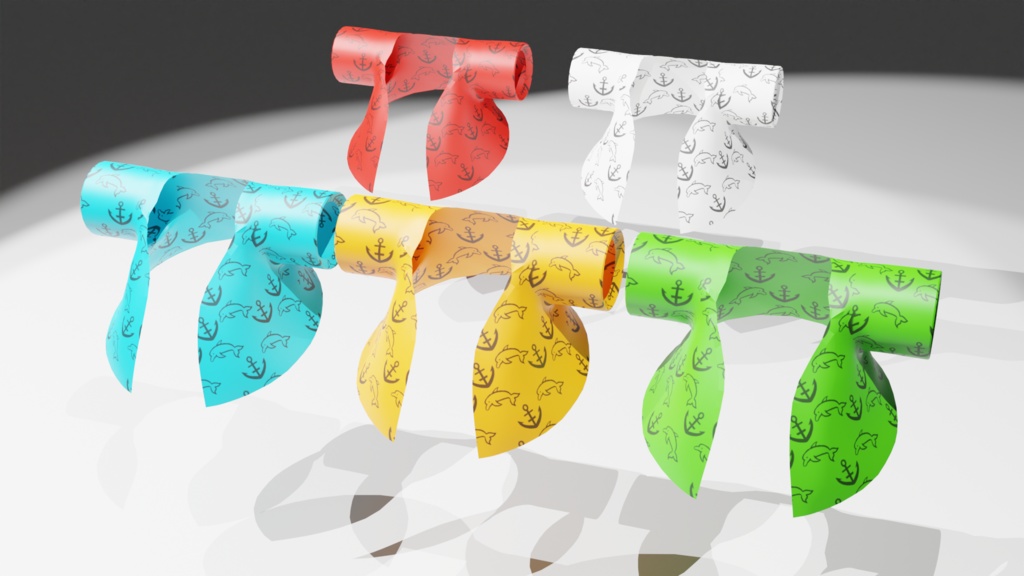 【たぬどら対応衣装】たぬどら・サマーセット【3Dモデル】