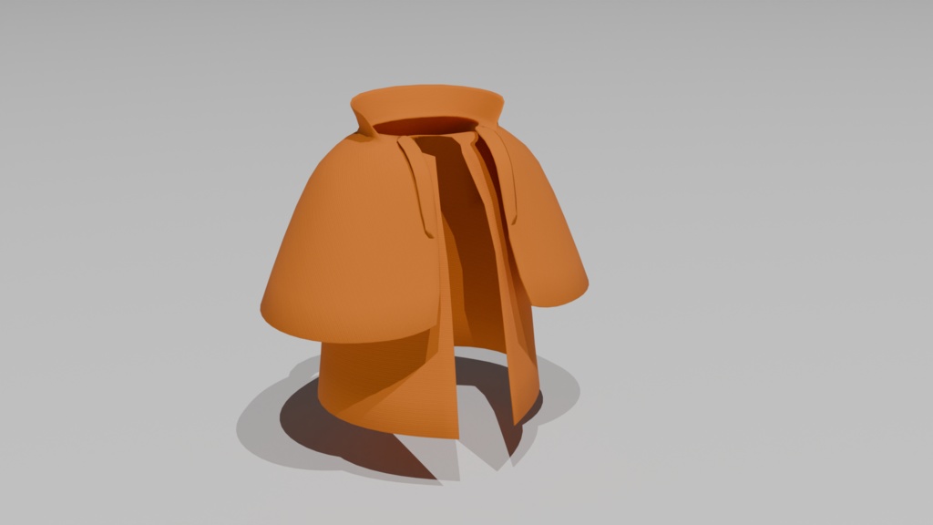 【たぬどら対応衣装】たぬどら・インバネスコート【3Dモデル】