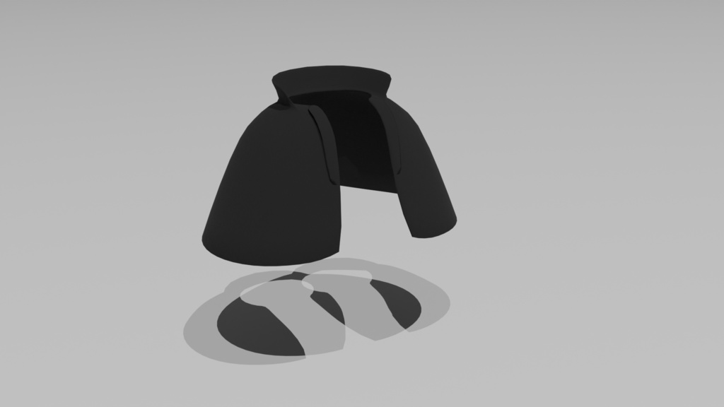 【たぬどら対応衣装】たぬどら・インバネスコート【3Dモデル】