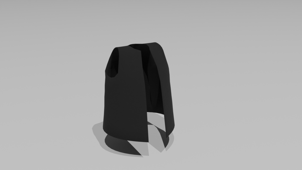 【たぬどら対応衣装】たぬどら・インバネスコート【3Dモデル】