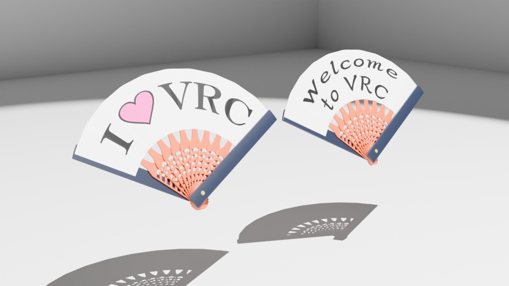 【VRChat想定】B-T・Fan【3Dモデル】