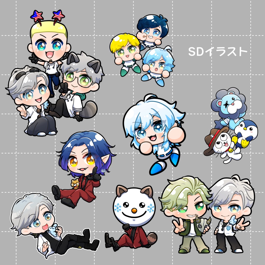 SDキャラクターイラスト作成・フラスタ用SDイラスト作成