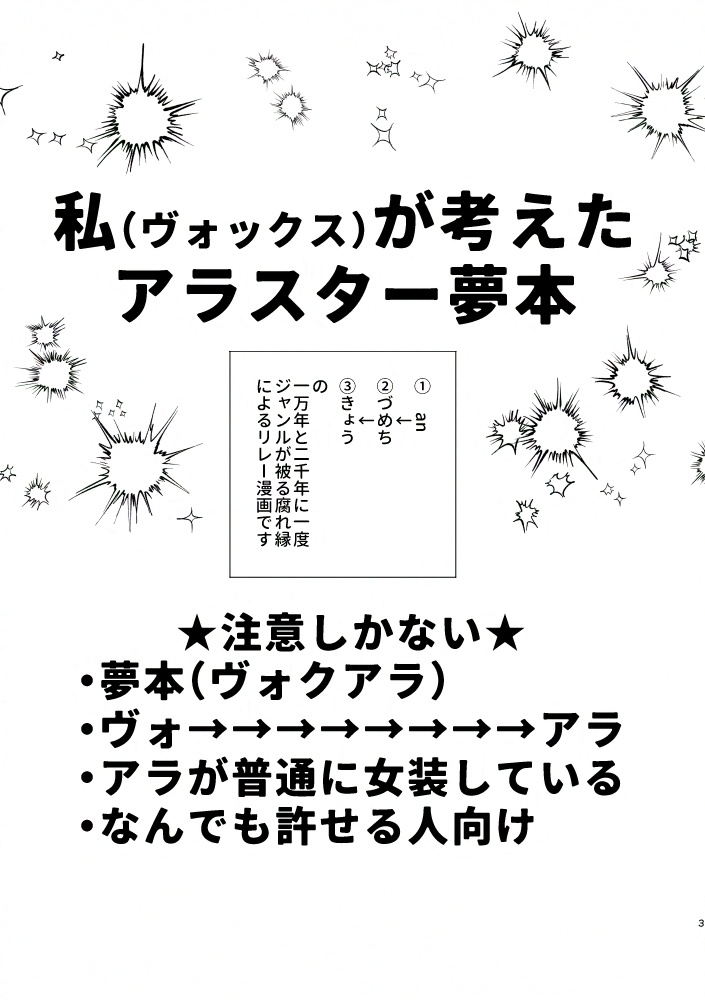 【20250112】私(ヴォックス)が考えたアラスター夢本【ヴォクアラ・合同本】