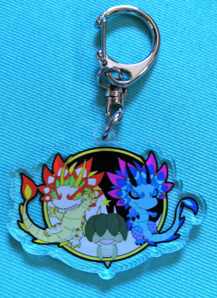 ヤンシャオロン＆インシャオロン＆クズ　アクキー