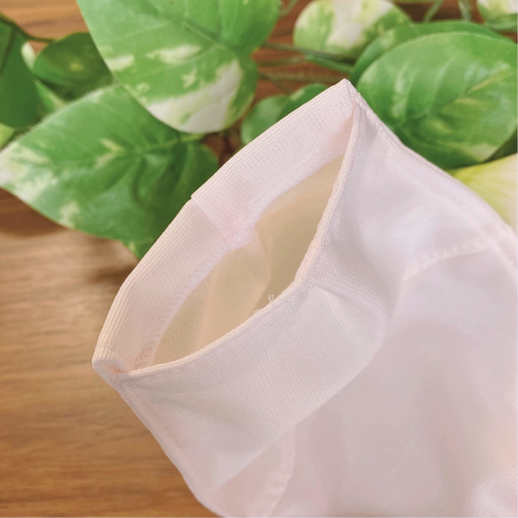 3wayハンドメイド立体マスクカバー、インナーマス。シンプルなピンク色、桜色。