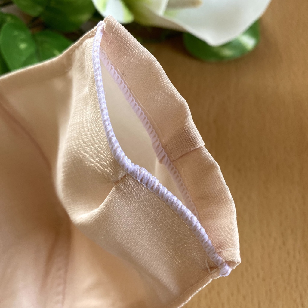 【夏マスク】くすみピンク、ピンクベージュ色3wayハンドメイド立体マスクカバー、インナーマスク。