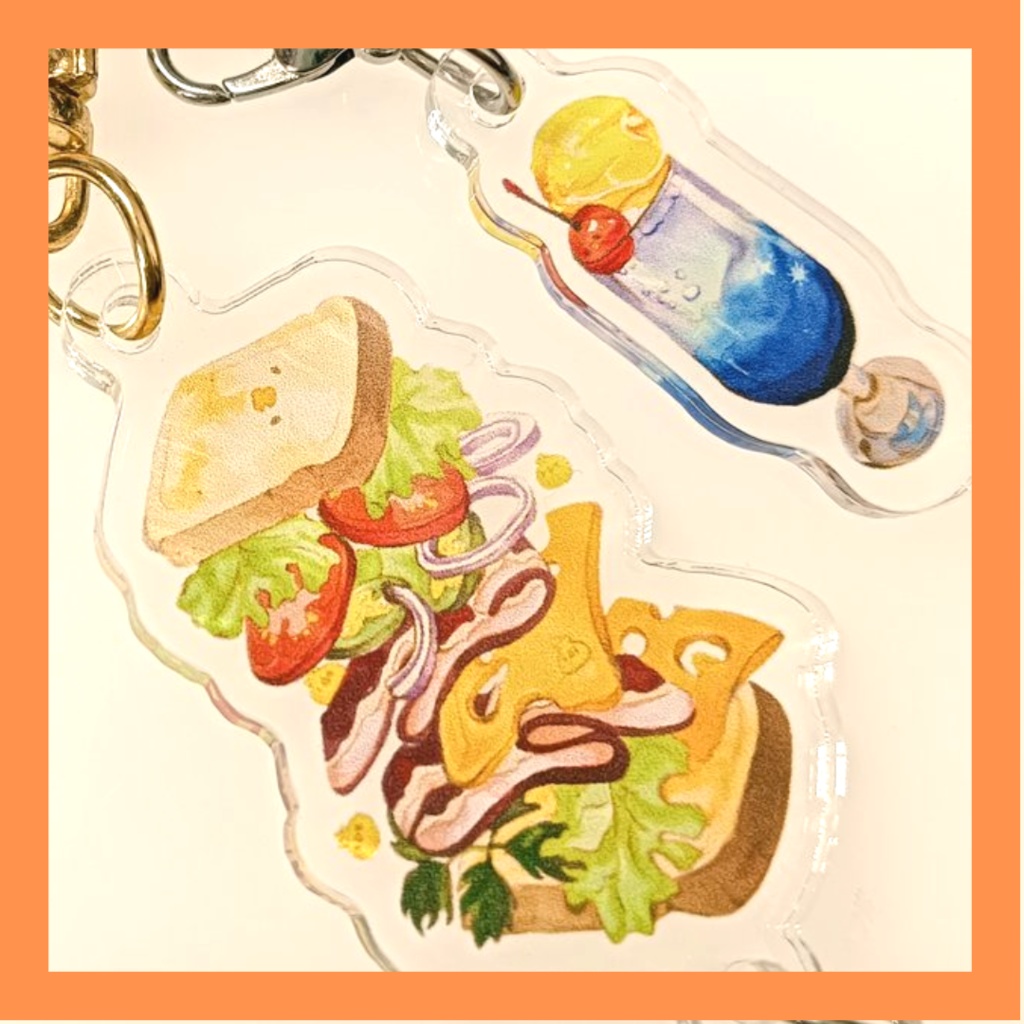 【アクリルキーホルダー】Lunch time!　2個セット