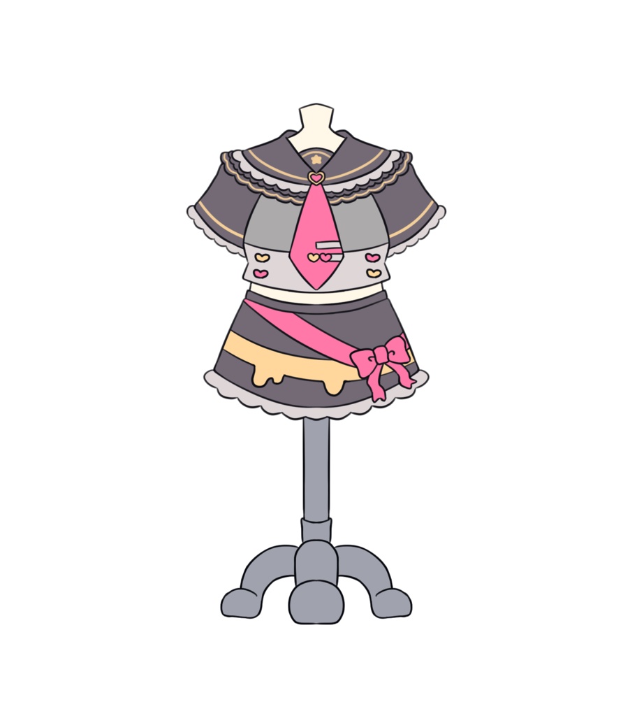 あちちゃん 衣装トルソー ホログラムアクリルスタンド (だいたいver.)