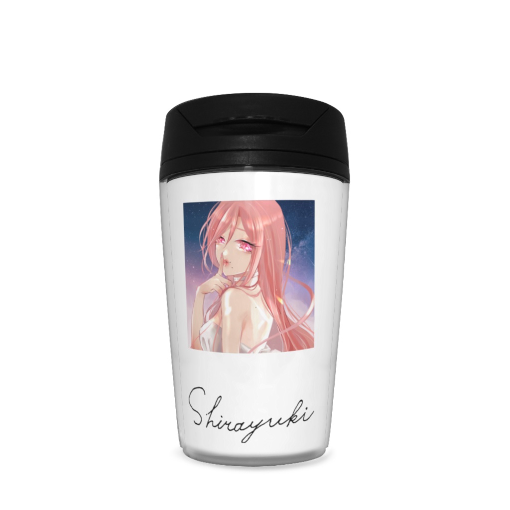 白雪タンブラー(白・イラスト)