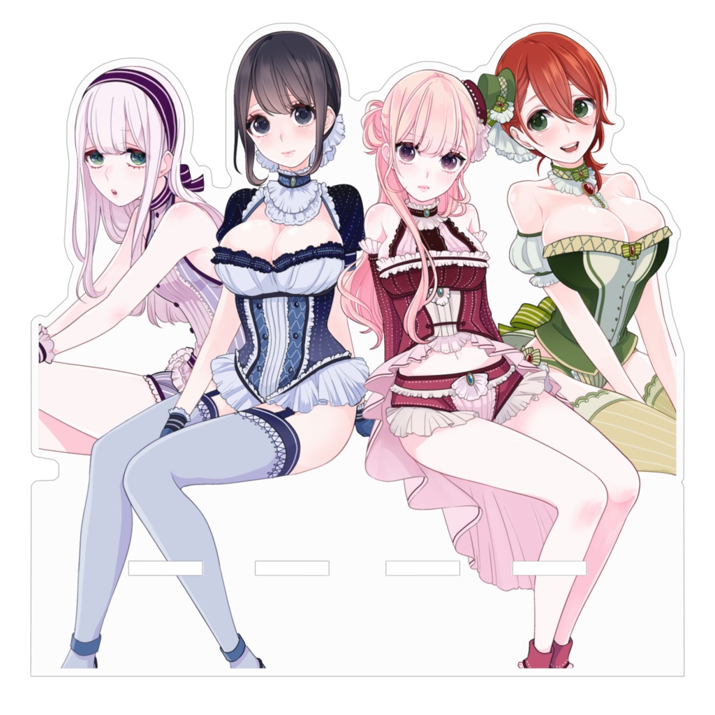 恋と嘘アクリルスマホスタンド_女子4人