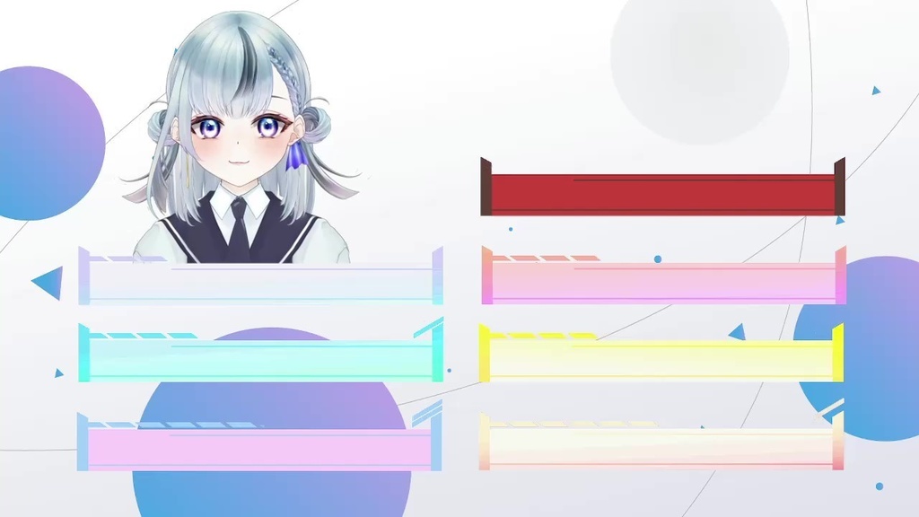 【動く】サイバー6ネームプレート【全7色】