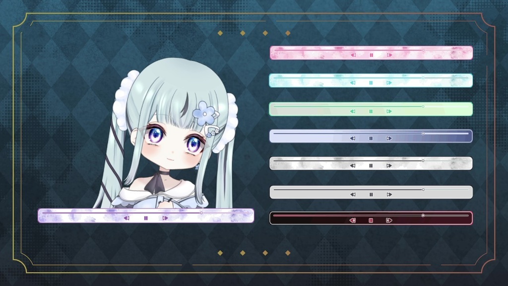 【動く】musicシンプルちるプレート【全8色】