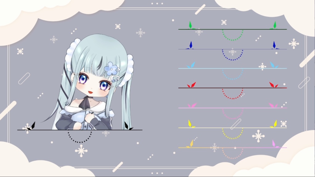 【動く】ダイヤシンプルちるプレート【全8種】