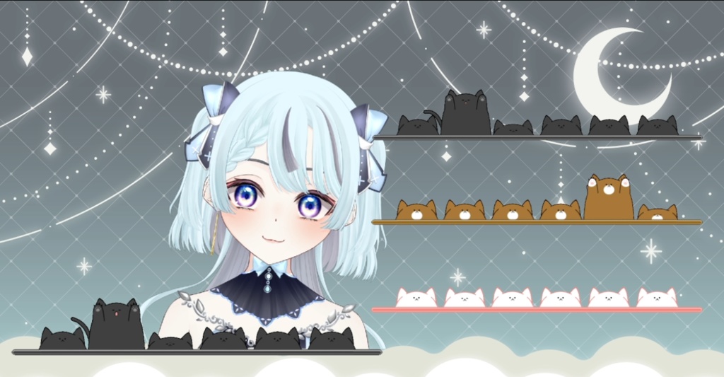 【動く】猫ちるプレート【3色】