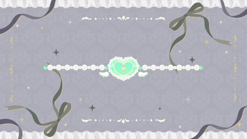 【動く】ハートビジュ―ちるプレート【7色】