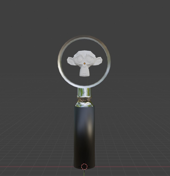 3Dモデル虫メガネ Magnifying glass 3D model