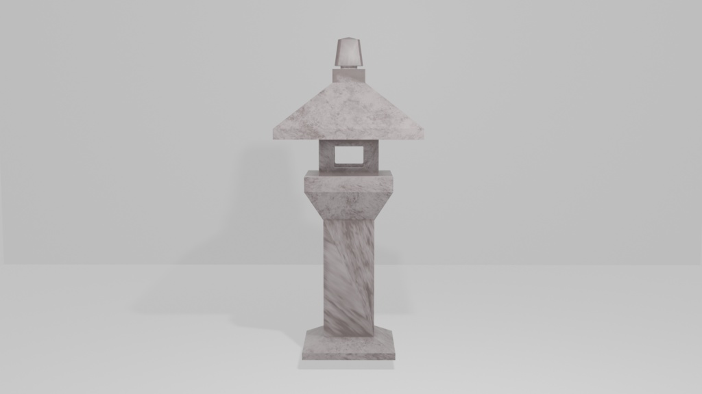 3Dモデル灯籠(とうろう) Lantern 3D model