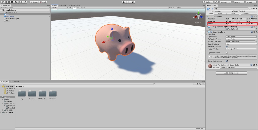 3Dモデル豚のぬいぐるみ Stuffed pig