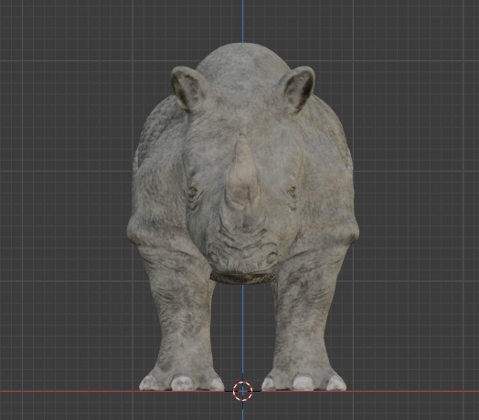 3Dモデル サイ 動物 Rhino Animal