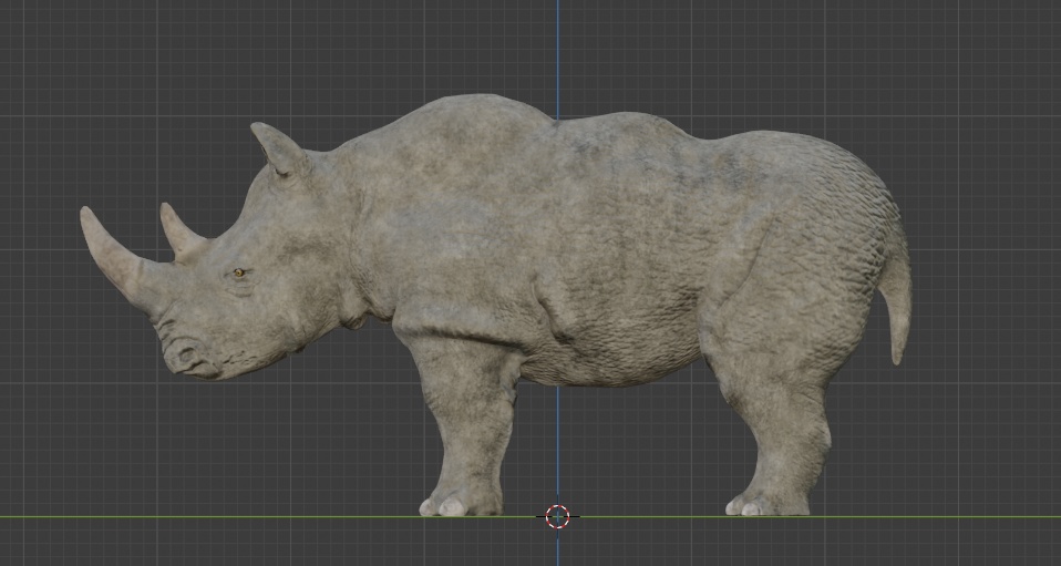 3Dモデル サイ 動物 Rhino Animal