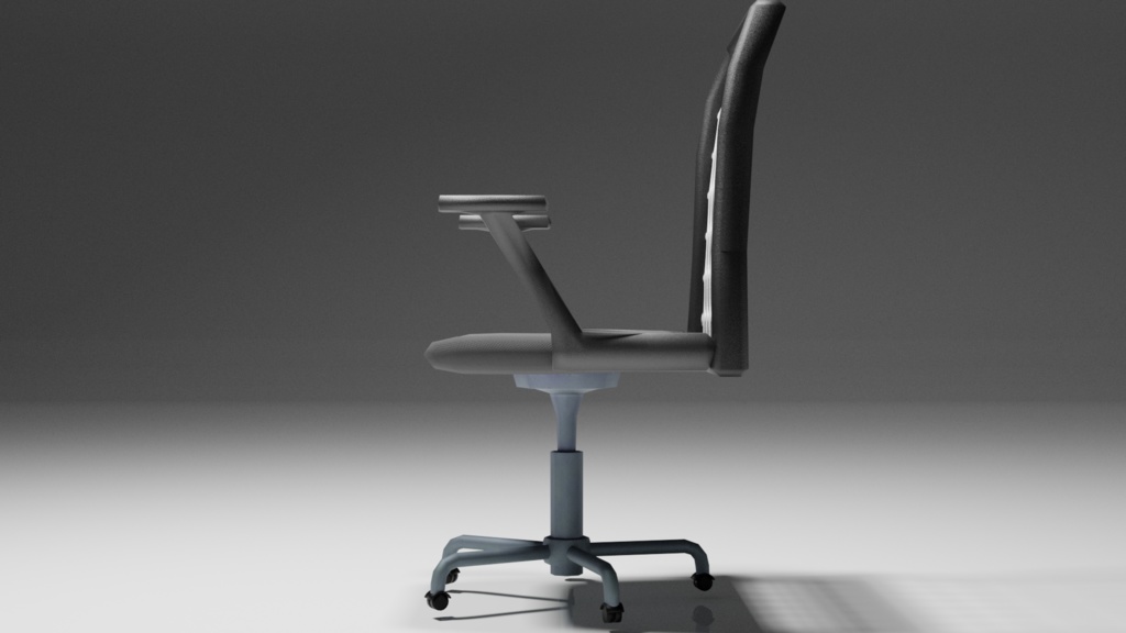 フォトリアルなオフィスチェア 3Dモデル