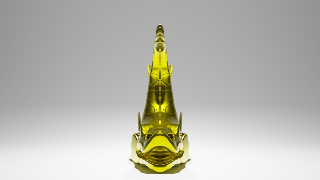 シャチホコ3Dモデル