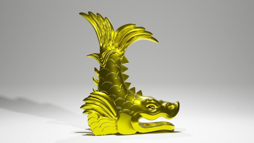 シャチホコ3Dモデル