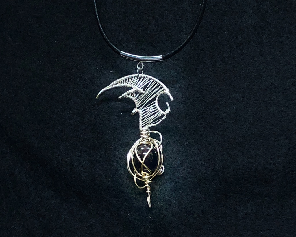 トライバル風ペンダント アメジスト