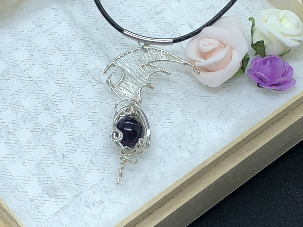 トライバル風ペンダント アメジスト
