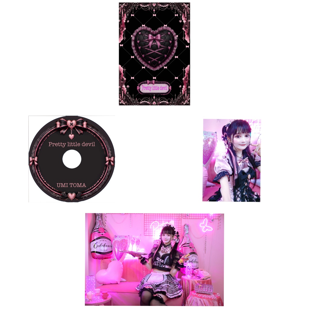 透馬海 「Pretty little devil」音盤アルバム&フォトブックレット&トレカ&ポストカード