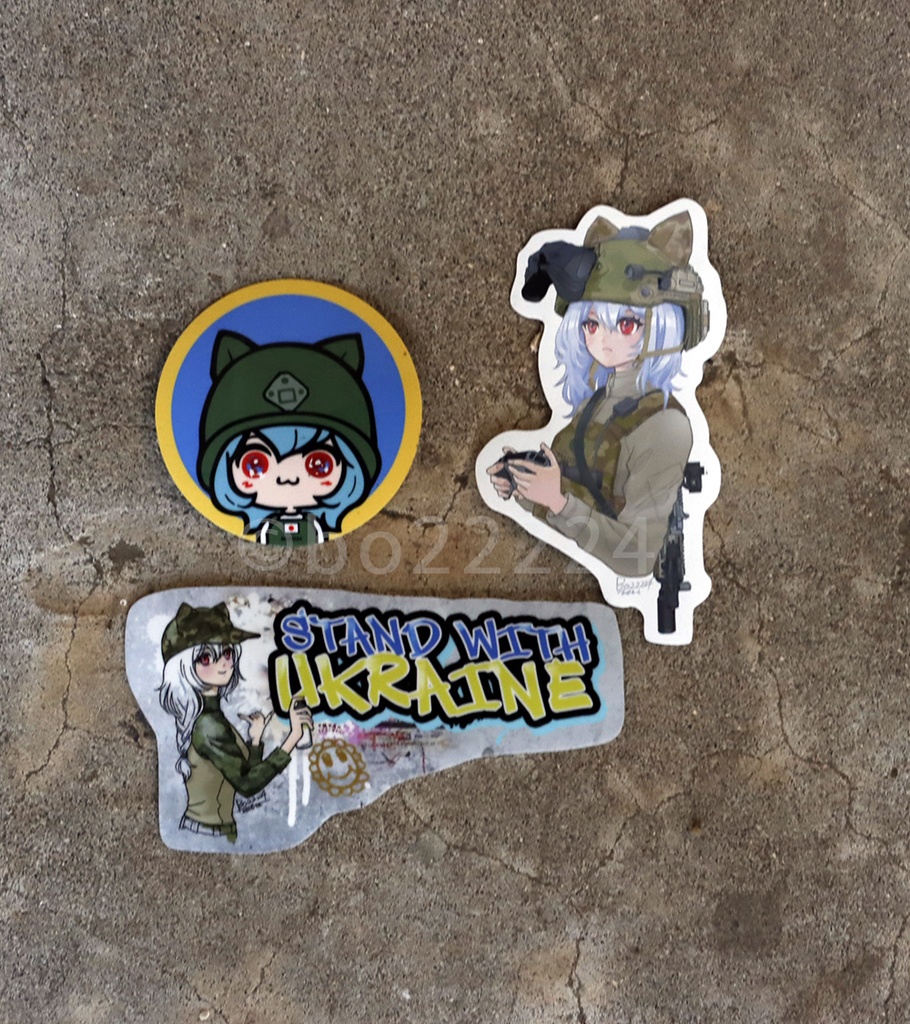NEKOMIMI stickers すてっかー3枚セット