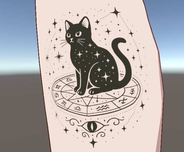 【無料DL】VRC用タトゥーシール3種セット|猫×魔法陣の幻想デザイン