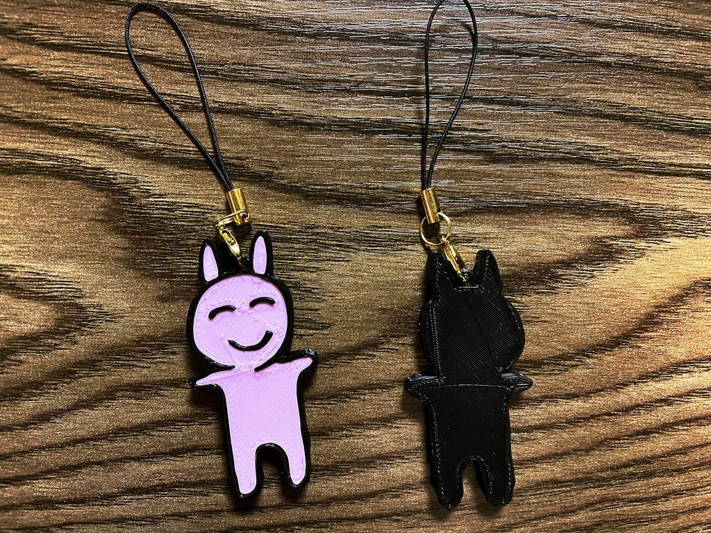 【匿名配送】人生を100倍楽しめる!!うさぴょんさんストラップ