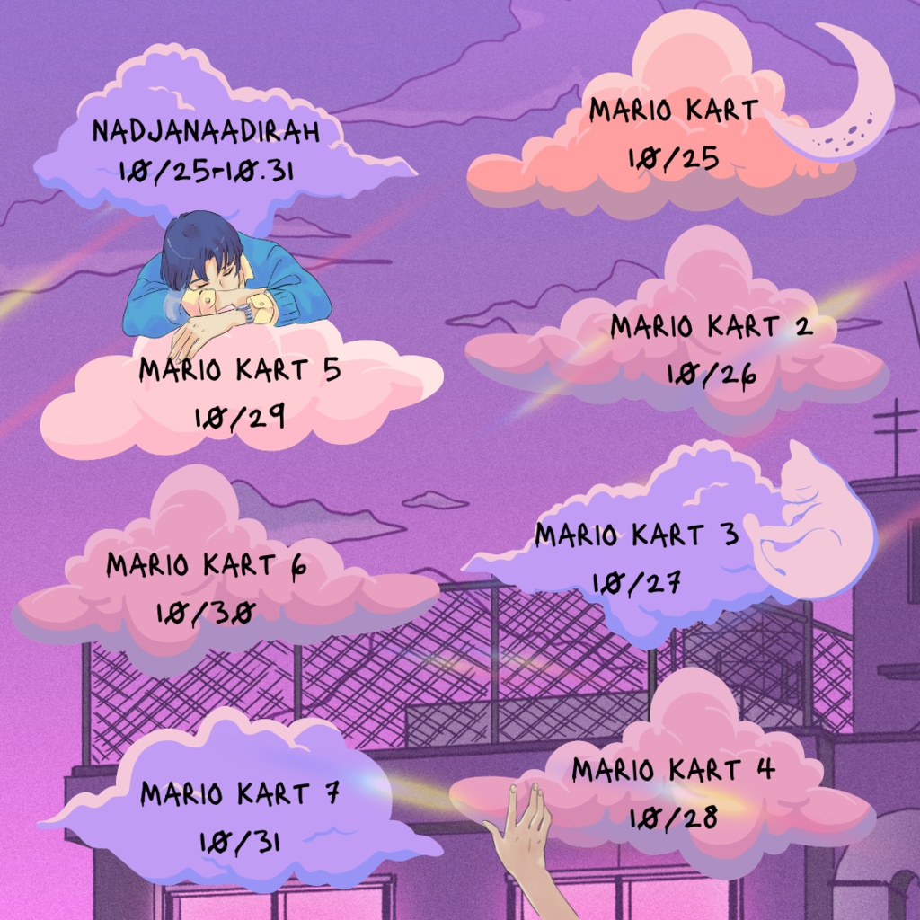 cloud purple stream schedule