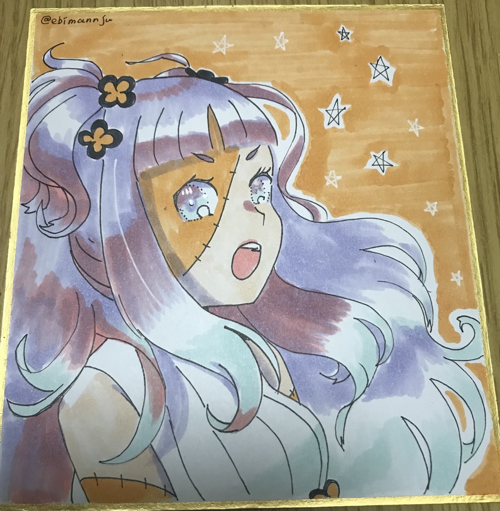 ハロウィン系ミニ色紙