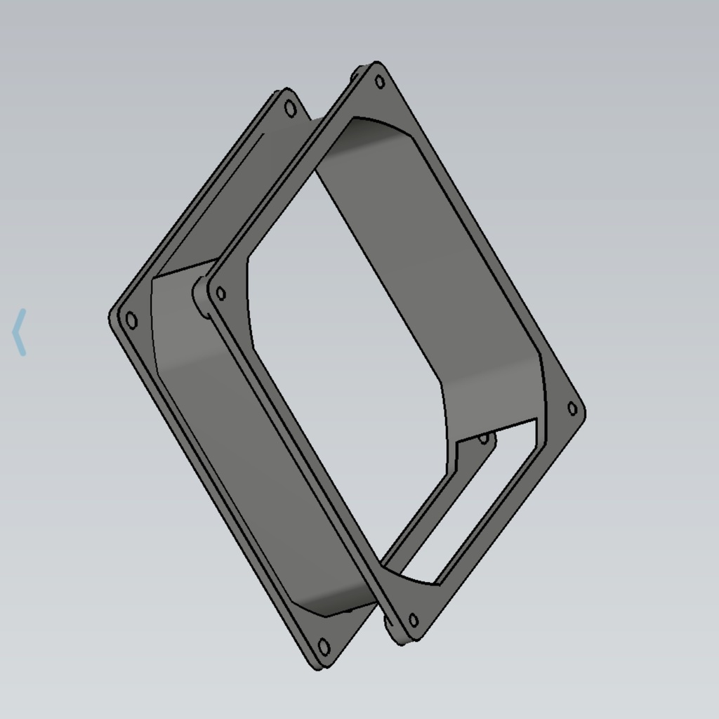 120mm PCファンメモリ回避マウント