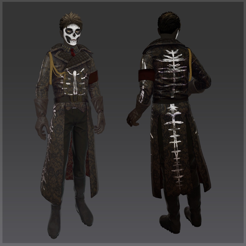 【改変用マテリアルセット】Halloweenセット 加須谷(ゾンビ)・荒洲(死者の日)