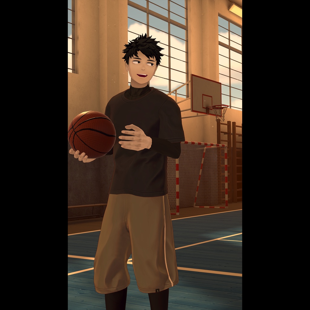 【3D衣装】オフの日スポーティTシャツセット(荒洲/加須谷/ブリスデン MA設定済み)