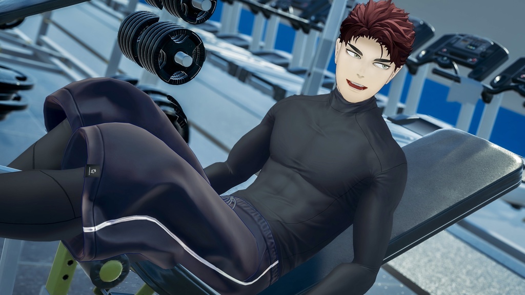 【3D衣装】オフの日スポーティTシャツセット(荒洲/加須谷/ブリスデン MA設定済み)