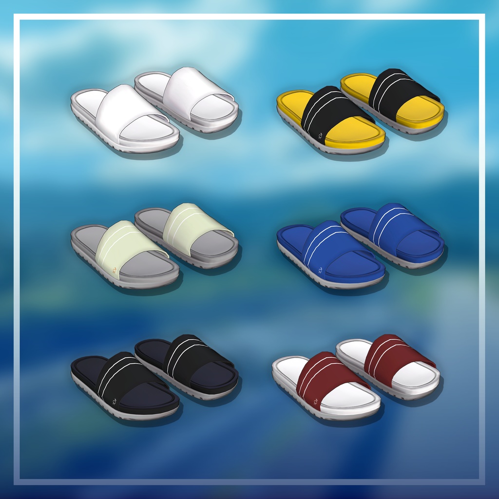 【3D衣装】オフの日スポーティTシャツセット(荒洲/加須谷/ブリスデン MA設定済み)